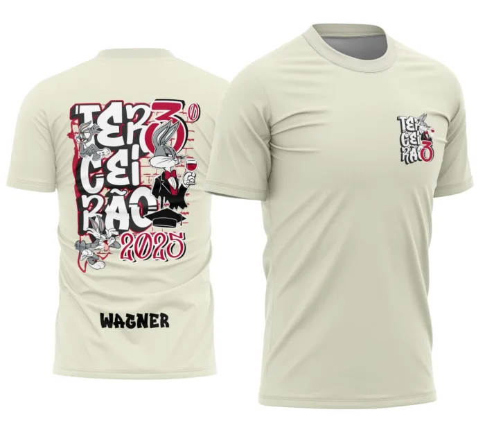 Arte Camisa Terceirão com Coelho Pernalonga