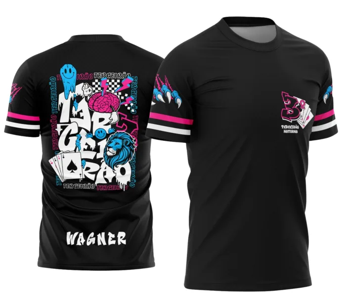 Arte Camisa Leão Poderoso Terceirão