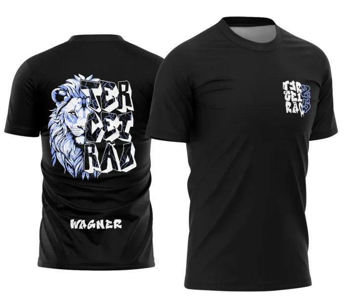 Arte Camisa Leão Azul para Turma do Terceirão