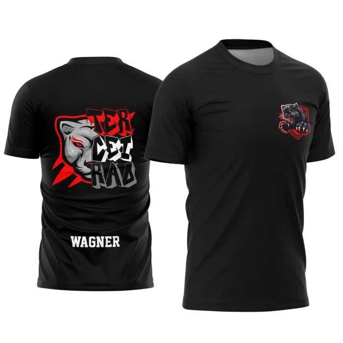 Arte Estampa Camisa Terceirão Estilo Pantera Negra