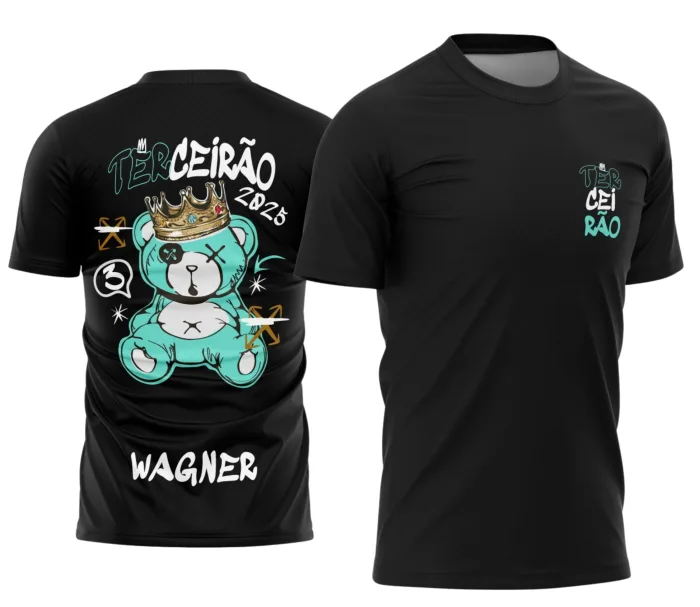 Arte Camisa Terceirão Urso Estilo Exclusivo