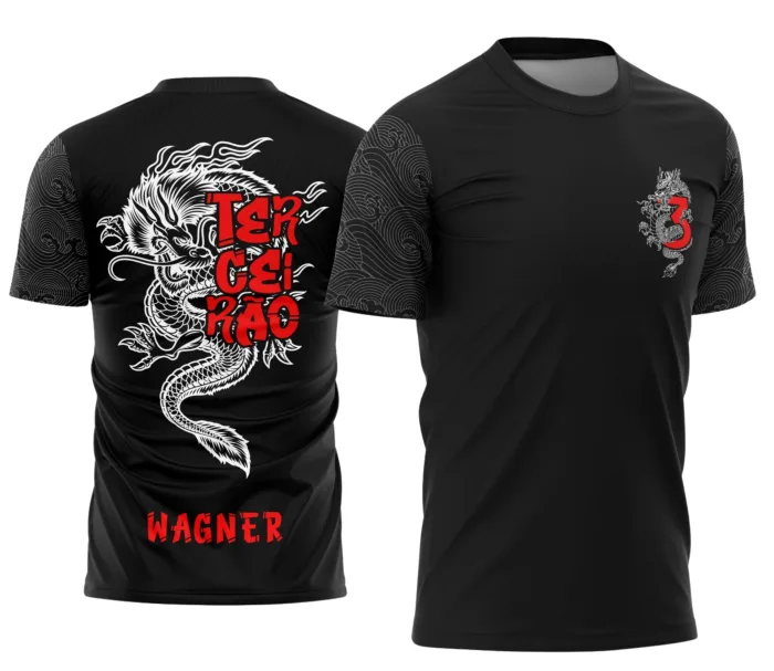 Arte Camisa Terceirão Dragão Flamejante