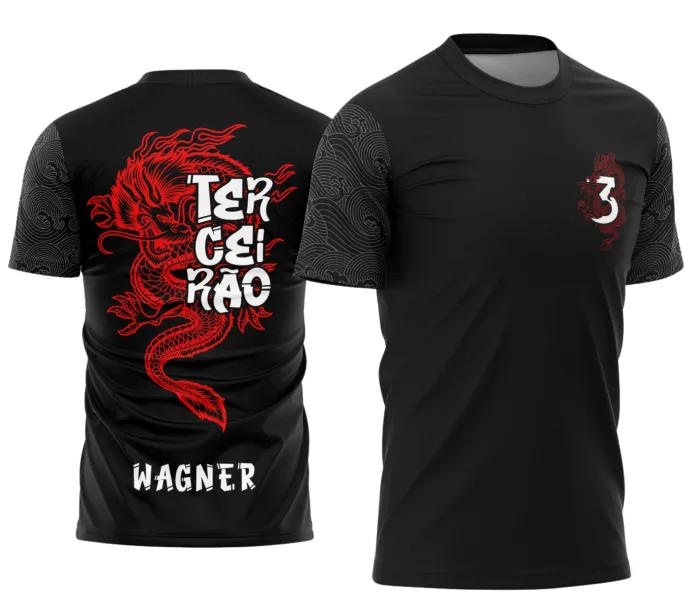 Arte Camisa Dragão Vermelho Terceirão Exclusiva