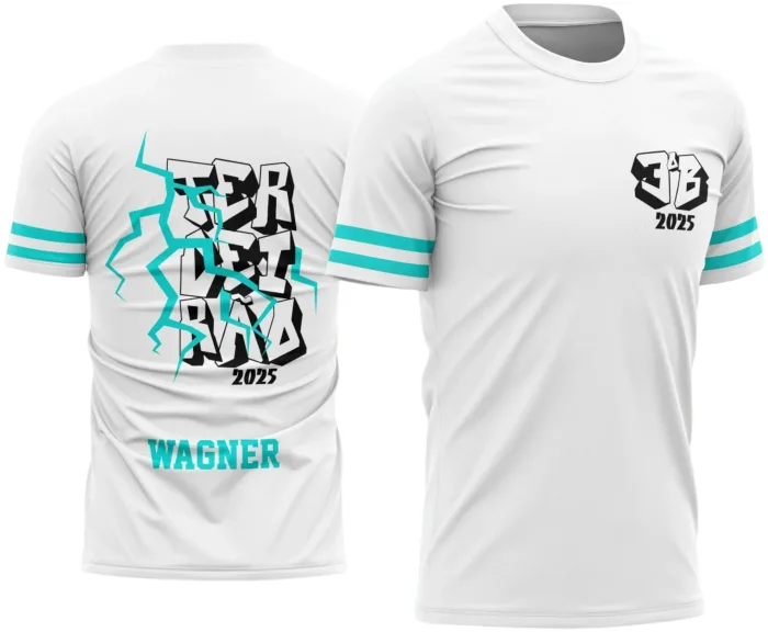 Arte Camisa Terceirão Estilo Graffiti com Raios