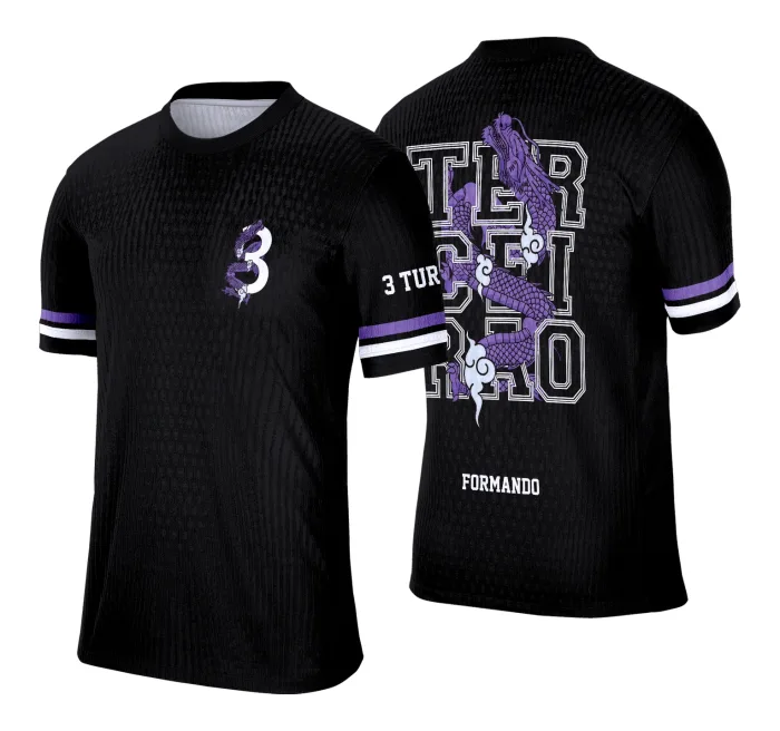 Arte Camisa Finalistas Terceirão Dragão Roxo