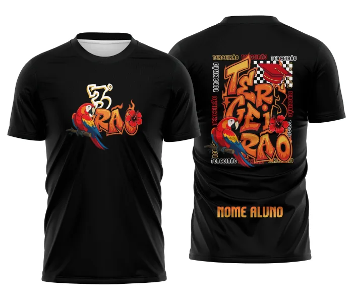 Arte Camisa Terceirão Arara Vermelha