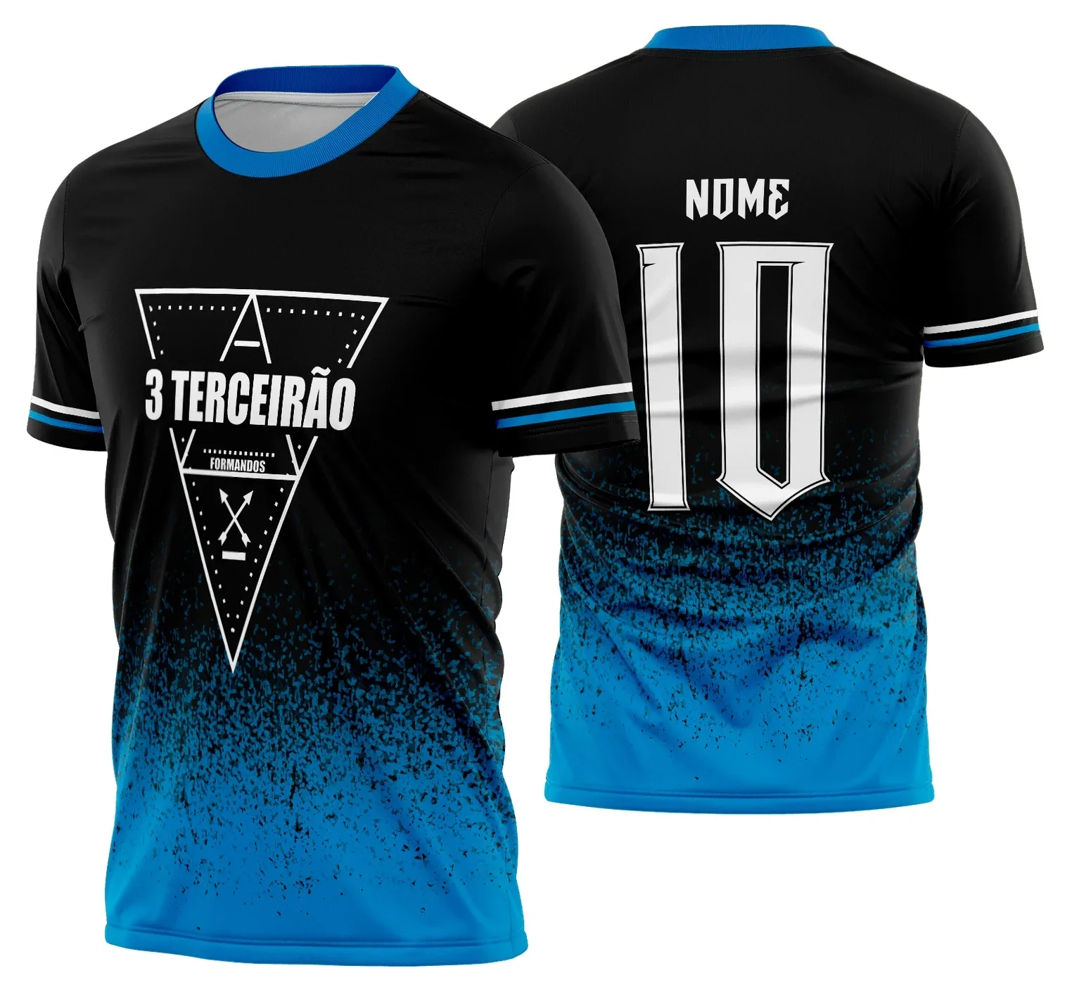 Camiseta unissex preta com logo no peito e estampa grande nas costas celebrando o Terceirão 2026, visual moderno ideal para estudantes, conforto e estilo garantidos.