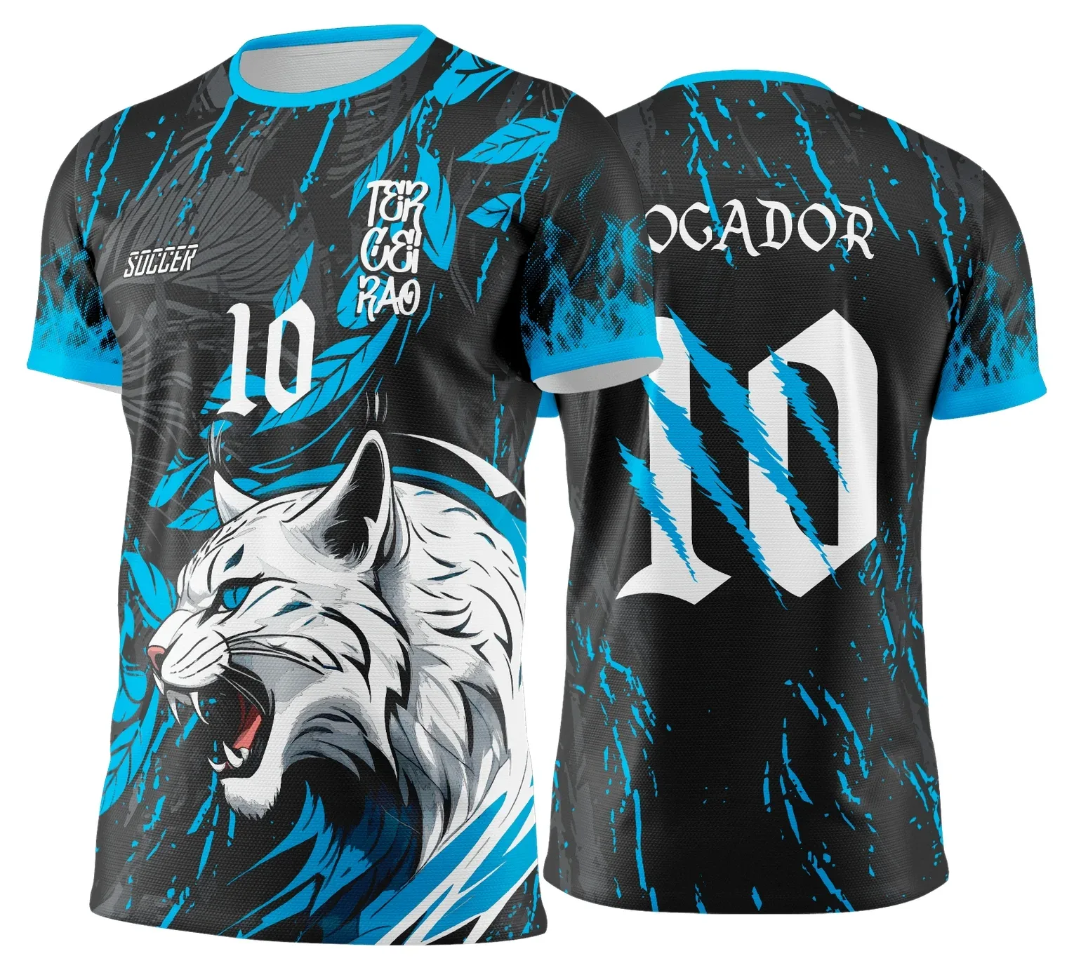 Camiseta unissex preta com logo no peito e estampa grande nas costas do Interclasse LINCE Terceirão, nas cores preto e azul, ideal para os Jogos Internos 2026.