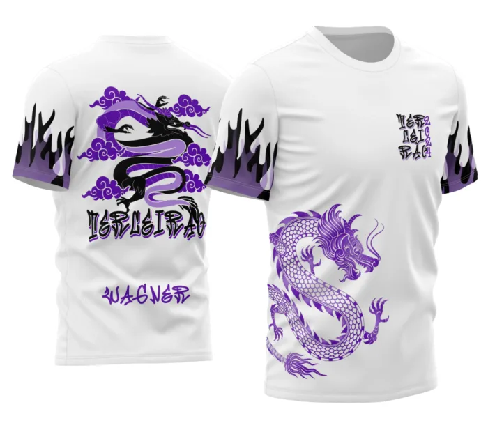 Arte Camisa Terceirão Dragão Flamejante modelo 2