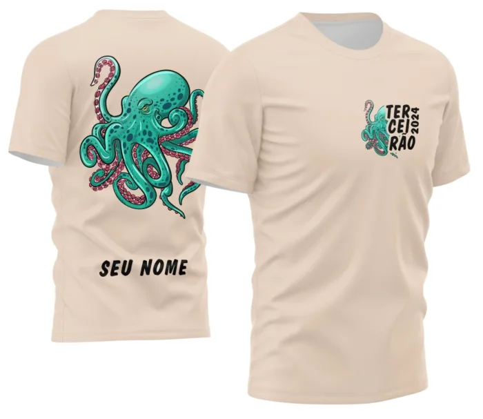Arte Camisa Terceirão 2026 com Polvo