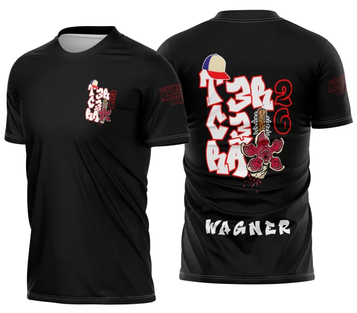 Arte Camisa Terceirão Stranger Things Demogorgon Exclusiva