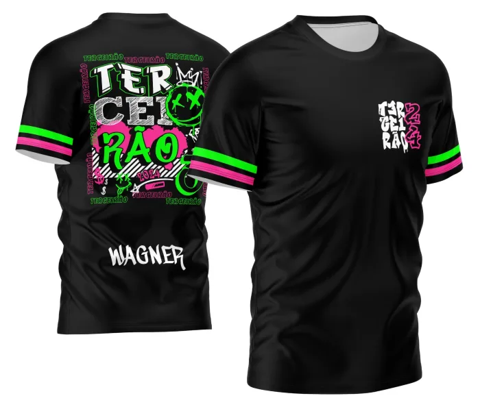 Arte Design Moderno Camisa Terceirão Graffit