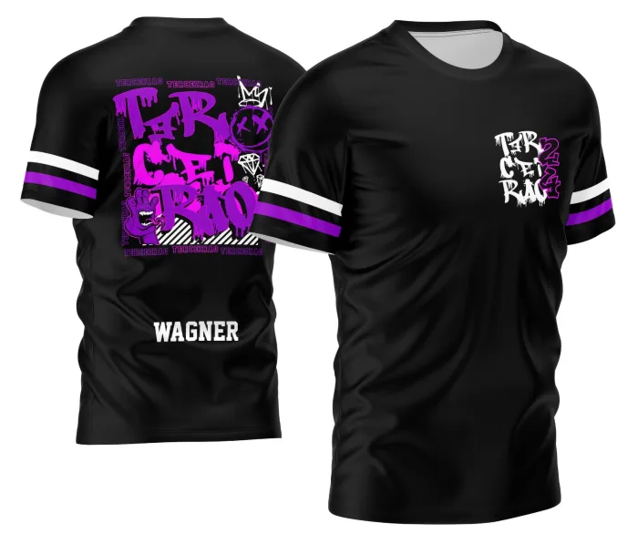 Arte Criativa para Camisa Terceirão Estilo Graffiti