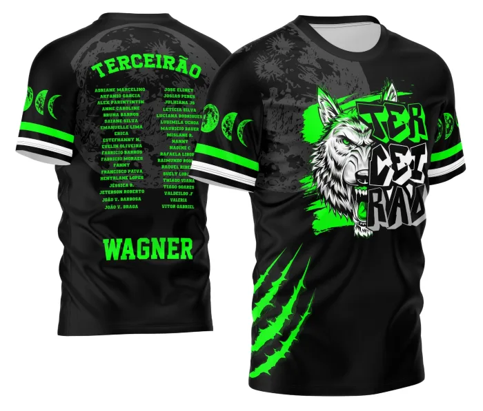 Arte Exclusiva Camisa Terceirão 2026 Lobo Branco