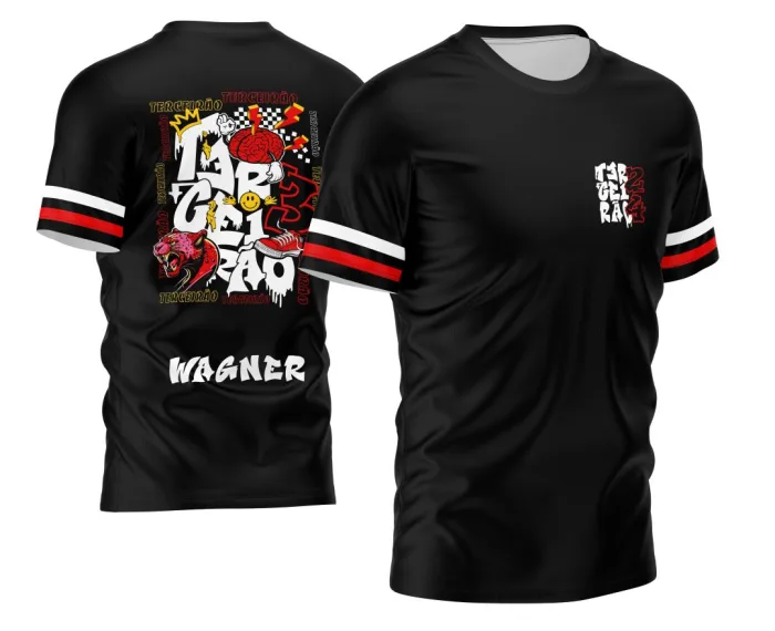 Arte Exclusiva Camisa Terceirão Pantera Vermelha