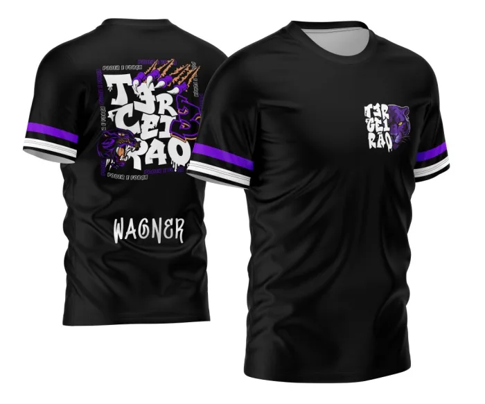 Arte Vetor Template Camisa Terceirão Pantera Negra 2026 Poder e Força