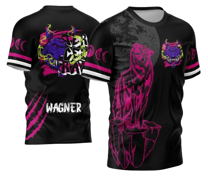 Arte Exclusiva Camisa Terceirão Lobo da Lua Estilo Moderna