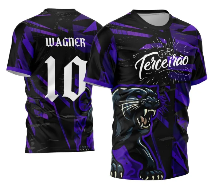 Arte Camisa Terceirão Pantera Negra 2026 Estilo Esportivo