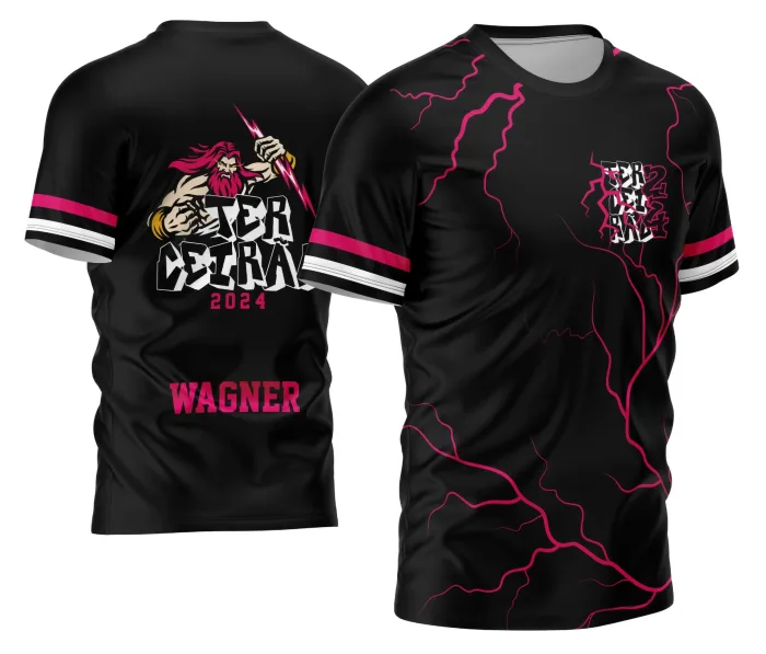 Arte Estampa Camisa Terceirão 2026 Zeus com Raios Impactantes