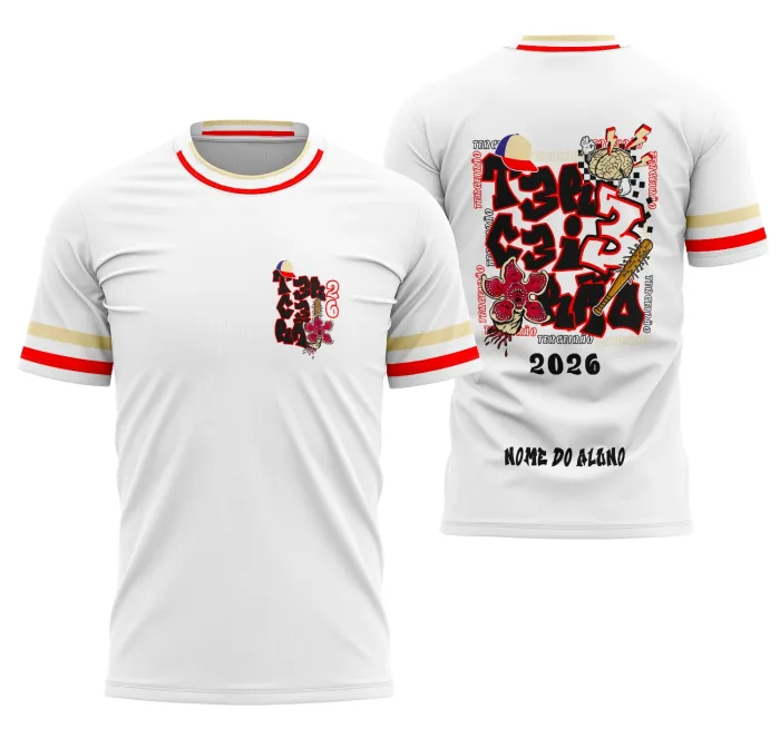 Arte Camisa Terceirão Stranger Things: Demogorgon Revival