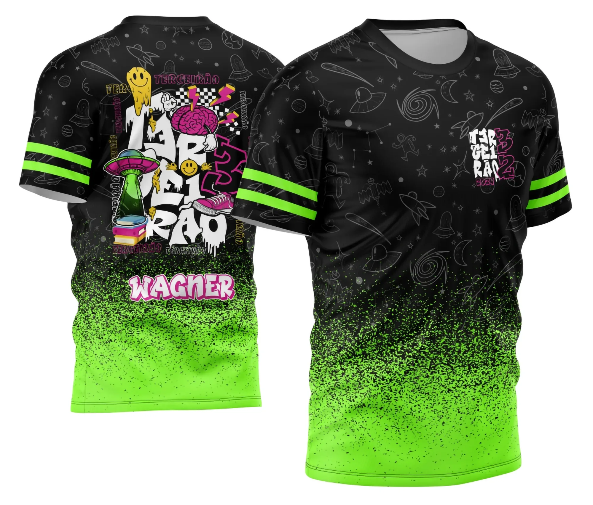 Arte Original Camisa Terceirão Alienígena