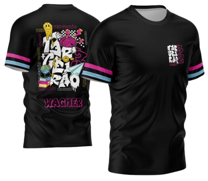 Arte Criativa Camisa Terceirão com Avião