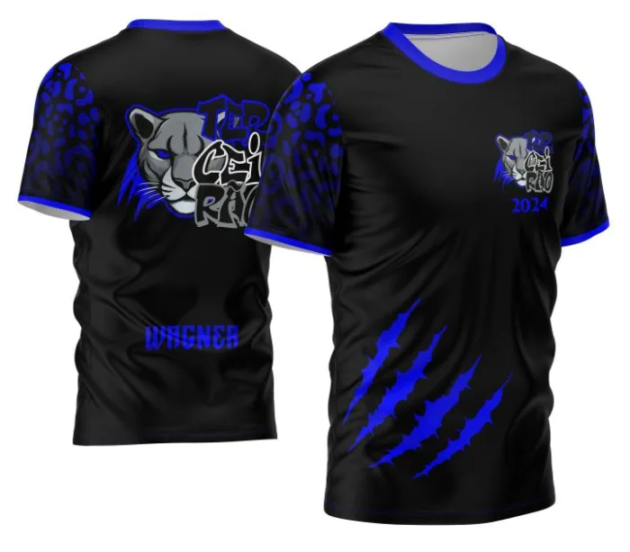 Arte Camisa Terceirão 2026 com Estampa Pantera Negra