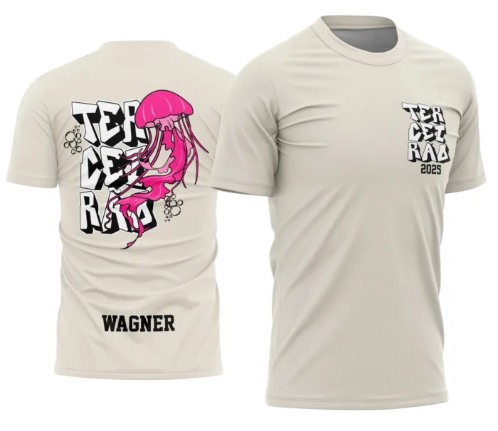 Arte Exclusiva para Camisa Terceirão Água Viva