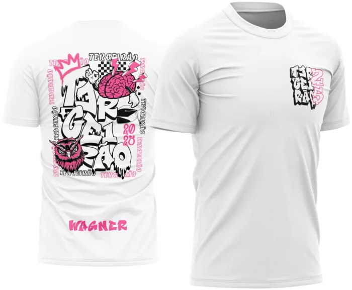 Arte Camisa Coruja Terceirão Exclusiva